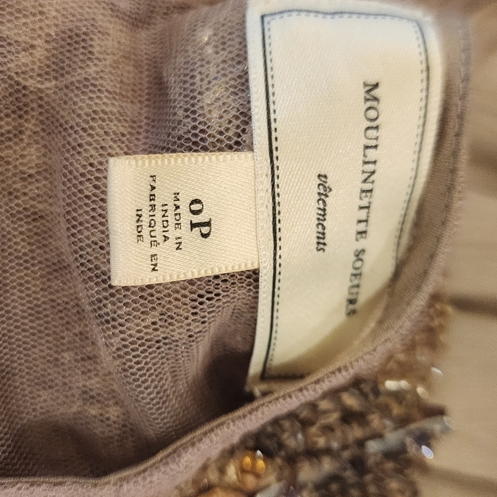 Anthropologie Moulinette Soeurs Sonora Trapeze halter Chiffon Flowy Mini Dress 0 - Picture 10 of 14
